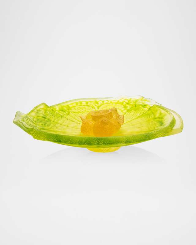 Citrus Crystal Footed Bowl